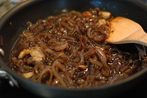 Caramelized Onions with Roasted Garlic