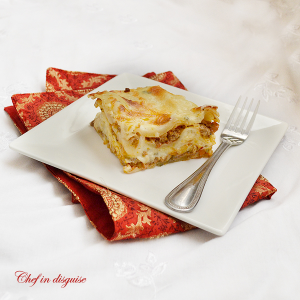  Four cheese lasagna by Sawsan at chefindisguise.com