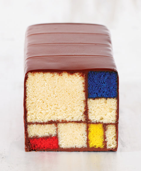 Cake in the Mondrian Style by Leah Rosenberg