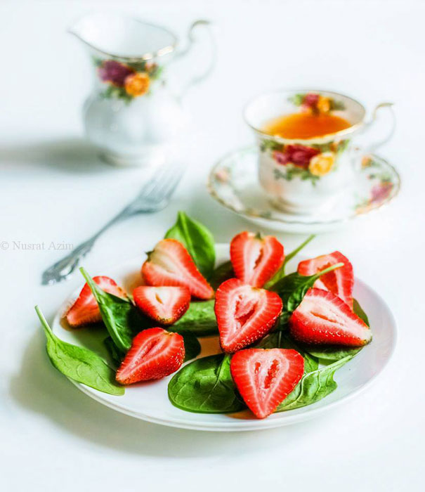 Strawberries and Spinach