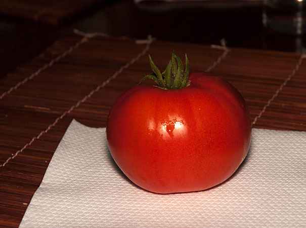 home grown tomato