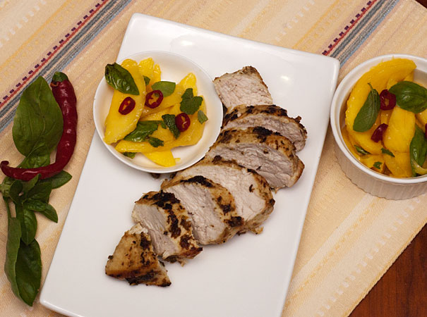 Lime and Cumin Chicken with Mango Salsa