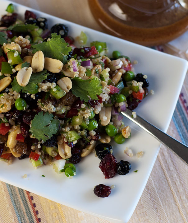 Quinoa Salad with Curried Balsamic Dressing