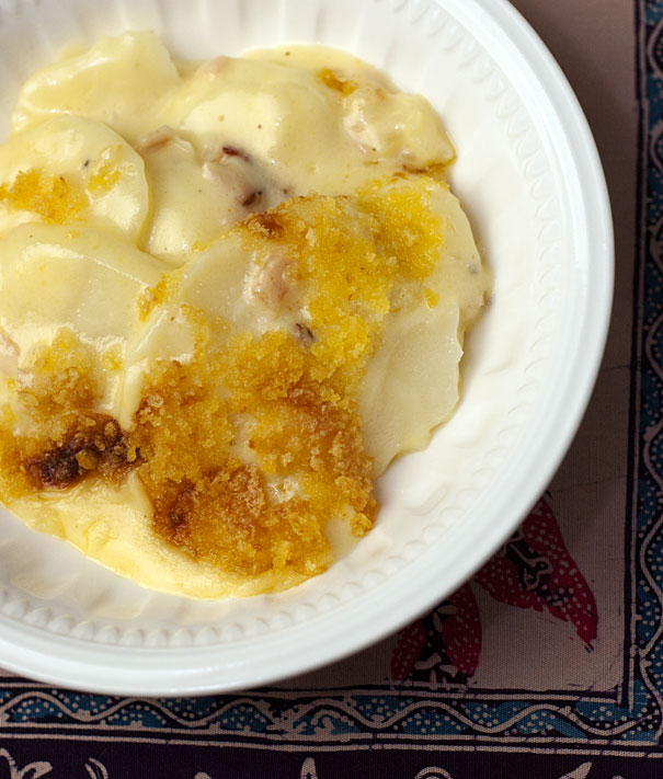 scalloped potatoes with cheese