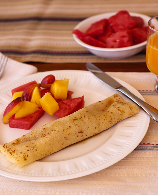 Apple Filled Crepes for Breakfast