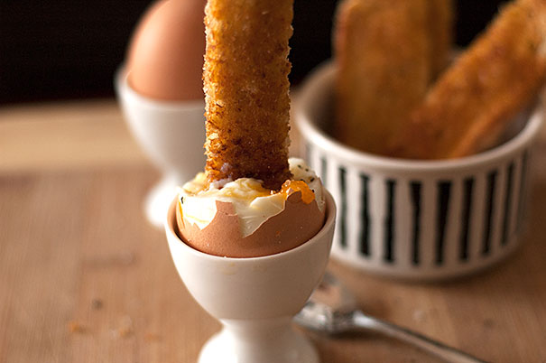 Soft Boiled Eggs and Toast Soldiers