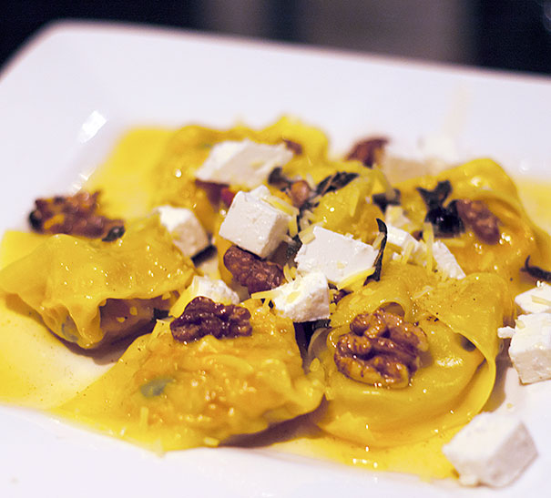 Roasted Carrot and Butternut Tortellini with Brown Butter and Sage Sauce
