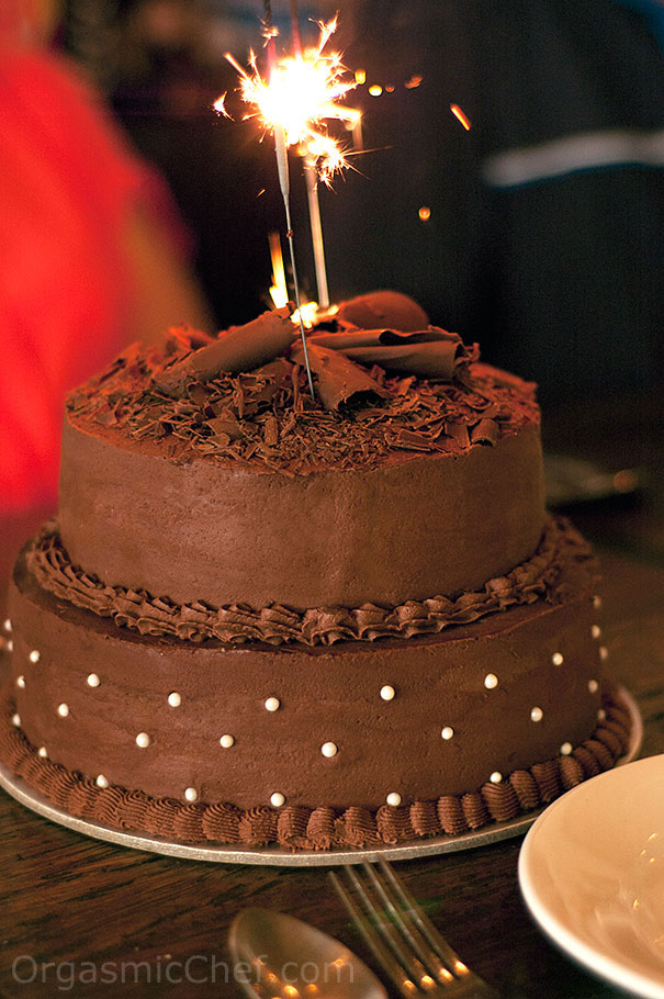 Flourless Chocolate Cake - Chocolate Birthday Cake - Veena Azmanov