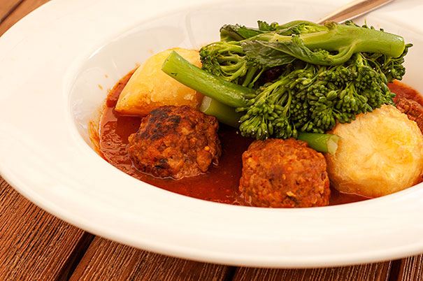 Beef and Pork Meatballs in Tomato Sauce