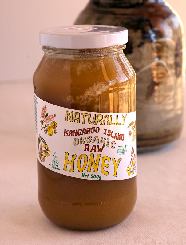 Organic raw honey from Kangaroo Island