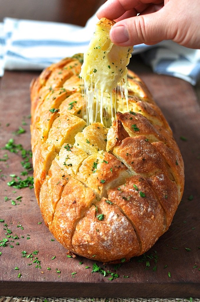 Cheese and Garlic Pull Apart Bread