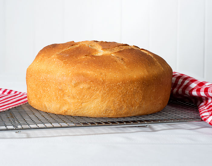 Sourdough Bread Baked in a Pot