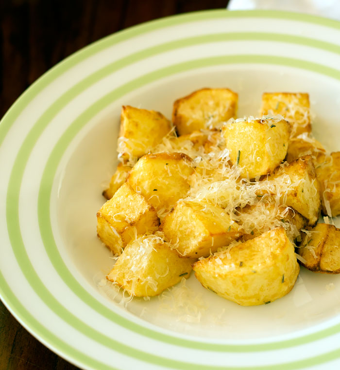 Air Fryer Potatoes with Rosemary and Parmesan Cheese
