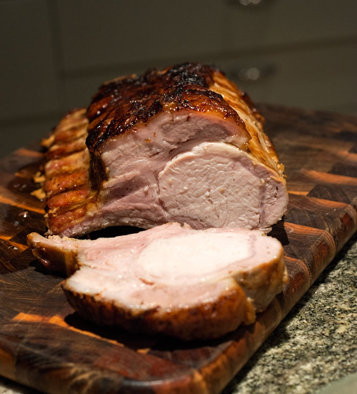 How to roast a rack of pork